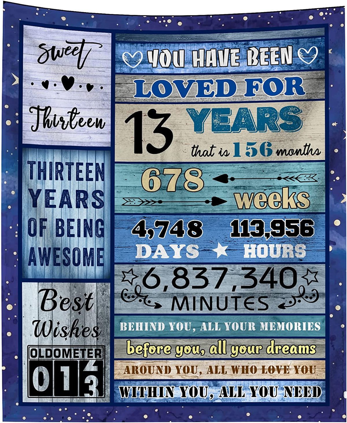 13th Birthday Blanket Birthday Gifts For Girls Boys Blanket 13 Year Old Girl Boy Gift Ideas Best Gifts For 13 Year Old Girl Coolest Gifts For 13 Year Old Boy 13th Birthday Decorations