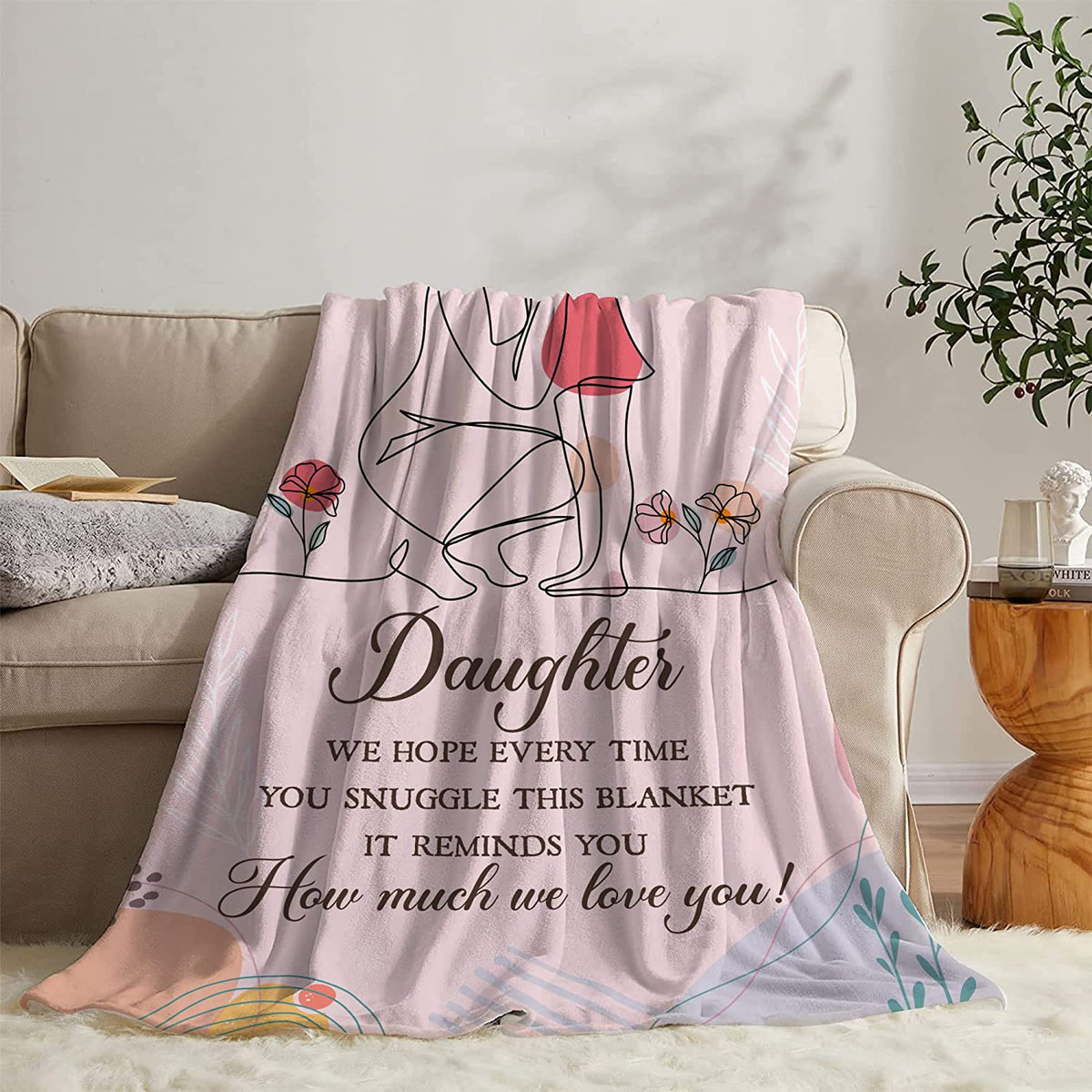 To My Daughter Blanket We Hope This Blanket Reminds You How Much We Love You Gift for Daughter from Parents