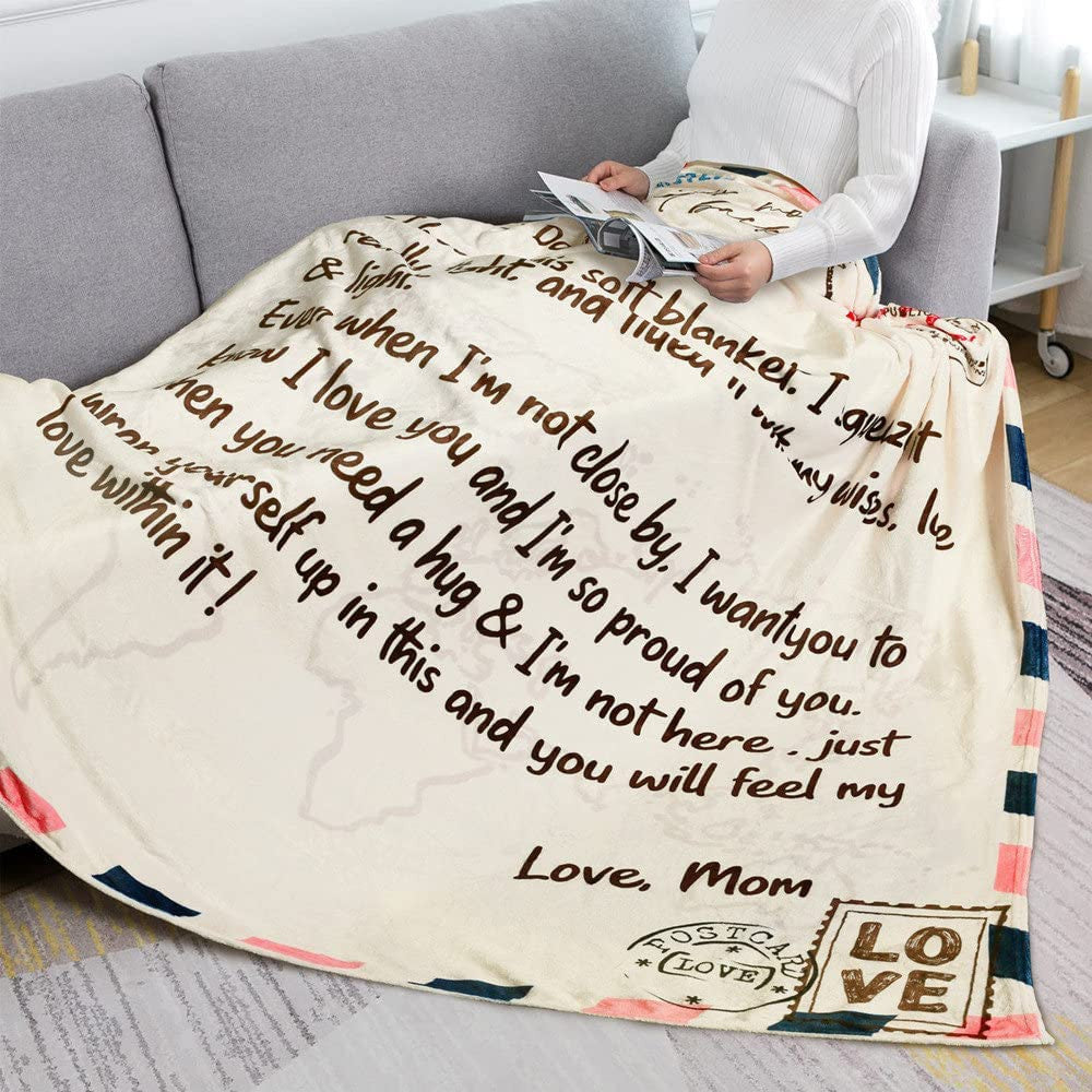 Mail Letter To My Daughter Blanket Gift from Mom Birthday Gifts for Daughter