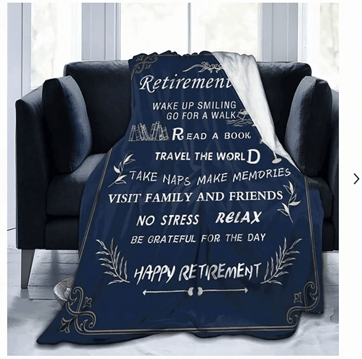 Retirement Gifts For Men 2022 Retirement Blanket For Men Happy Retirement Throw Blanket For Retired People Coworker Friends