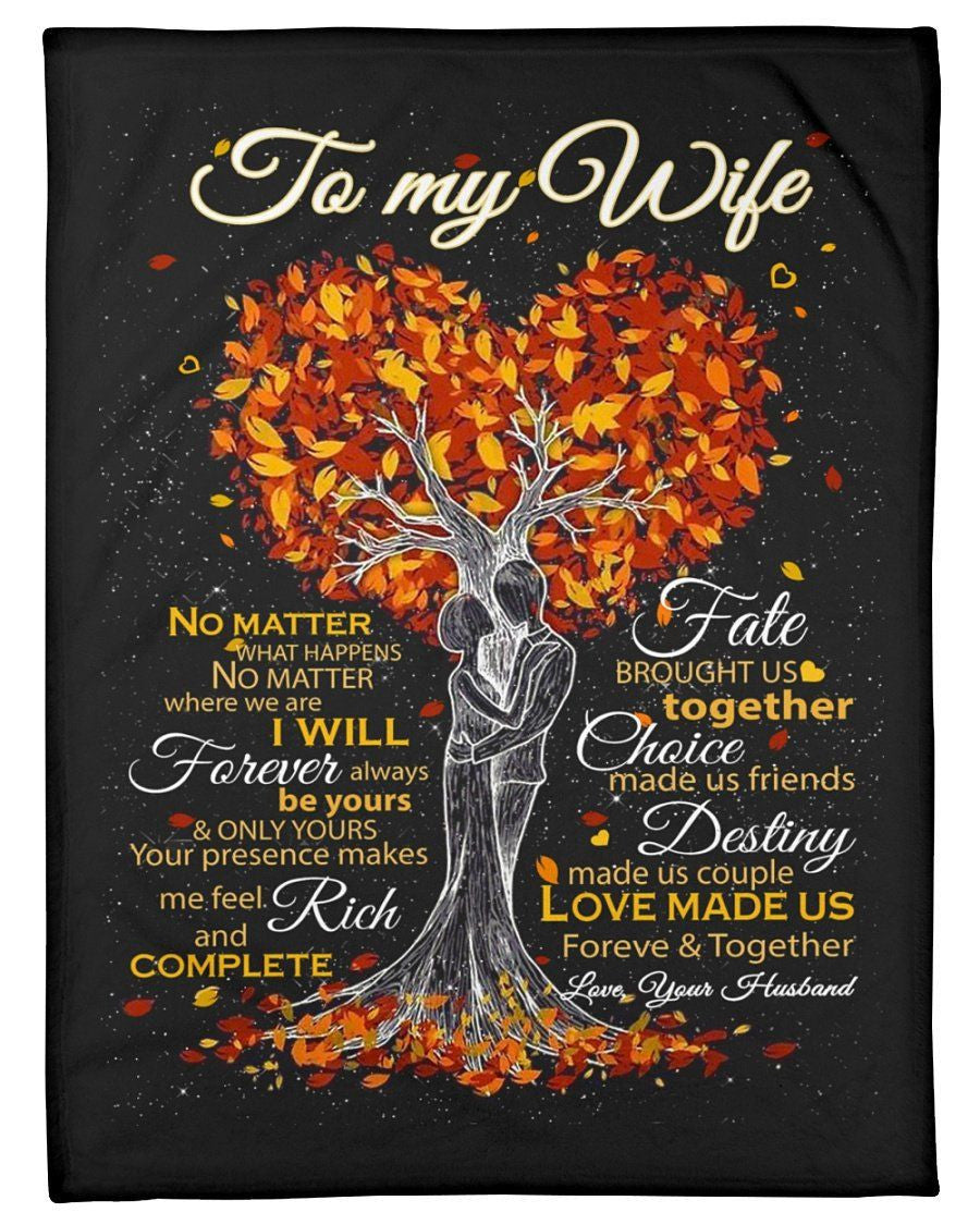 Love Made Us Forever And Together Great Gift For Wife Fleece Blanket