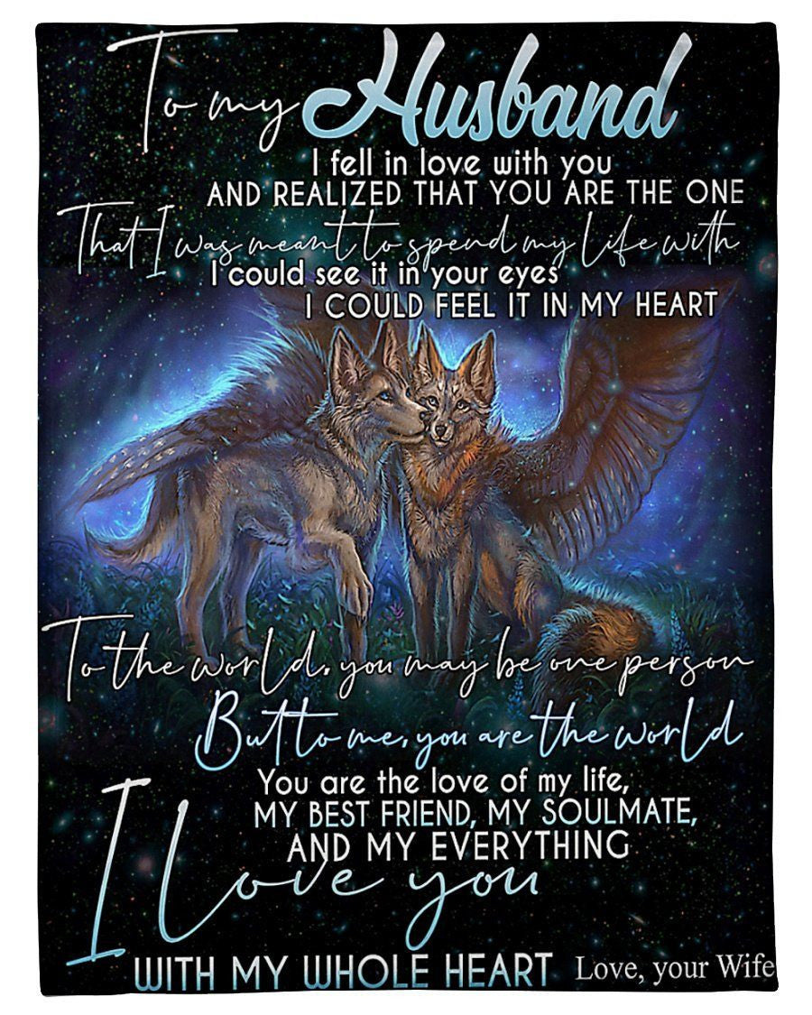 You Are My Everything Wonderful Gift From Wife To Husband Fleece Blanket