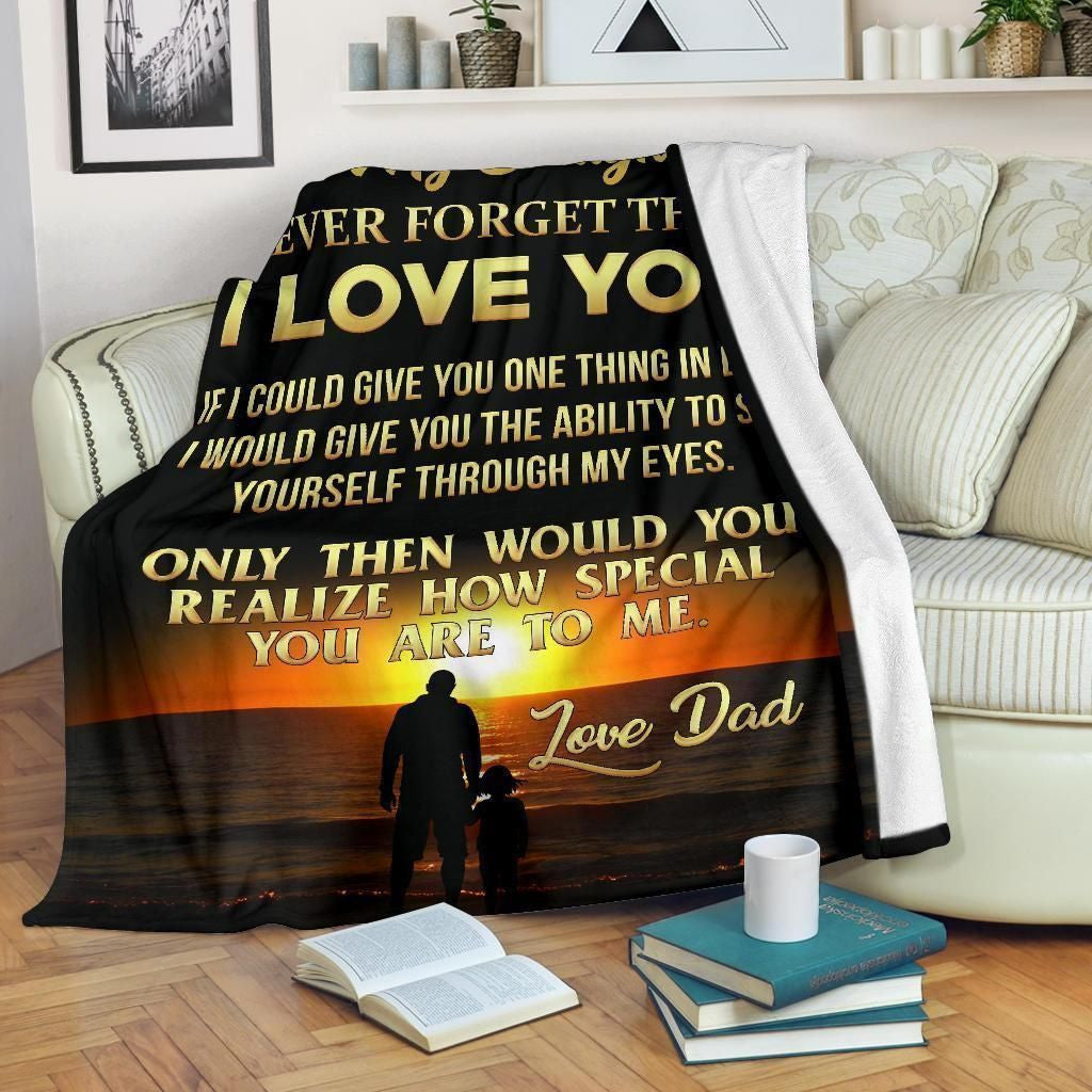 To My Daughter Foot On Foot Sunset Fleece Blanket