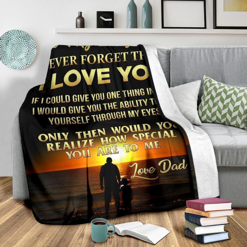 To My Daughter Foot On Foot Sunset Fleece Blanket