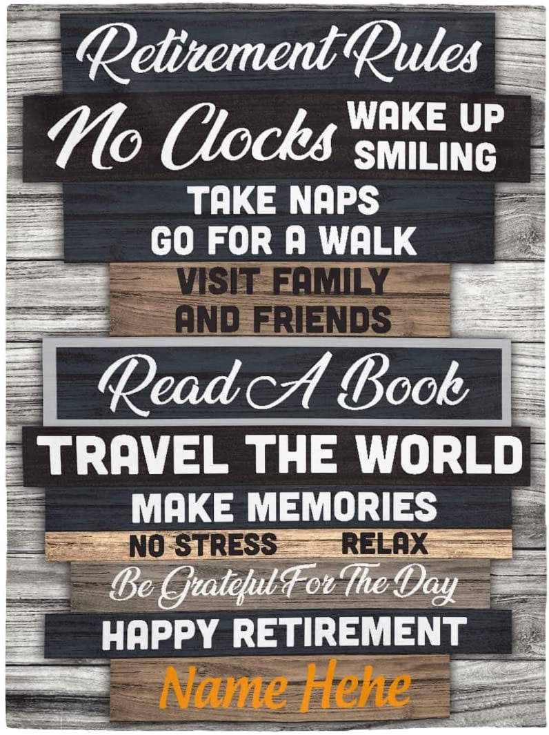 Retirement Blanket Personalized Happy Retirement Gifts For Women Men Soft Throw Blankets Best Retirement Gifts For Mom