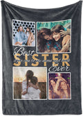 Personalized Photo Blanket For Sister Collage Blanket Sister Gift Birthday Wedding Christmas Anniversary Gift