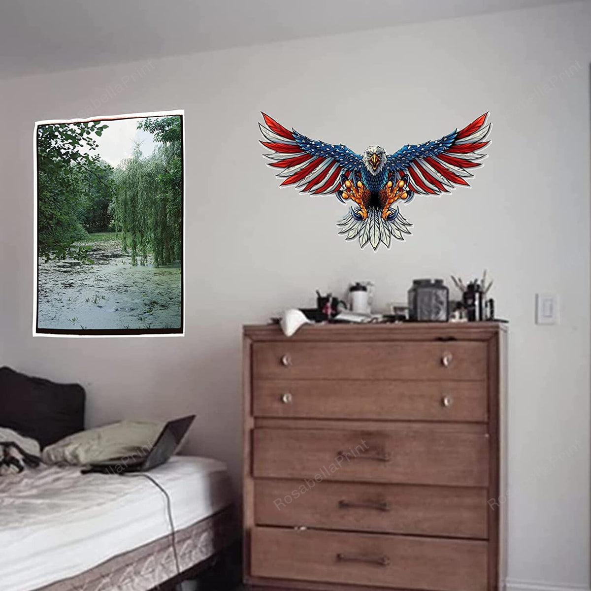 Bald Eagle Iron Flying Metal Sign Craft