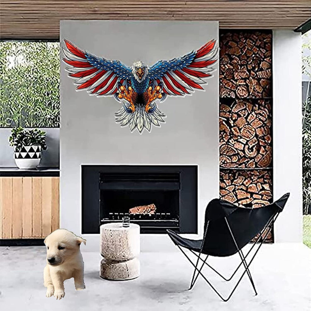 Bald Eagle Iron Flying Metal Sign Craft