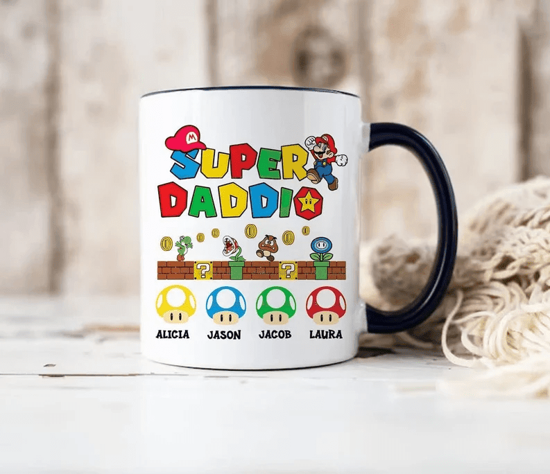 Supper Daddio Coffee Mug, Gift For Dad, Funny Gift For Dad, Fathers Day Mug