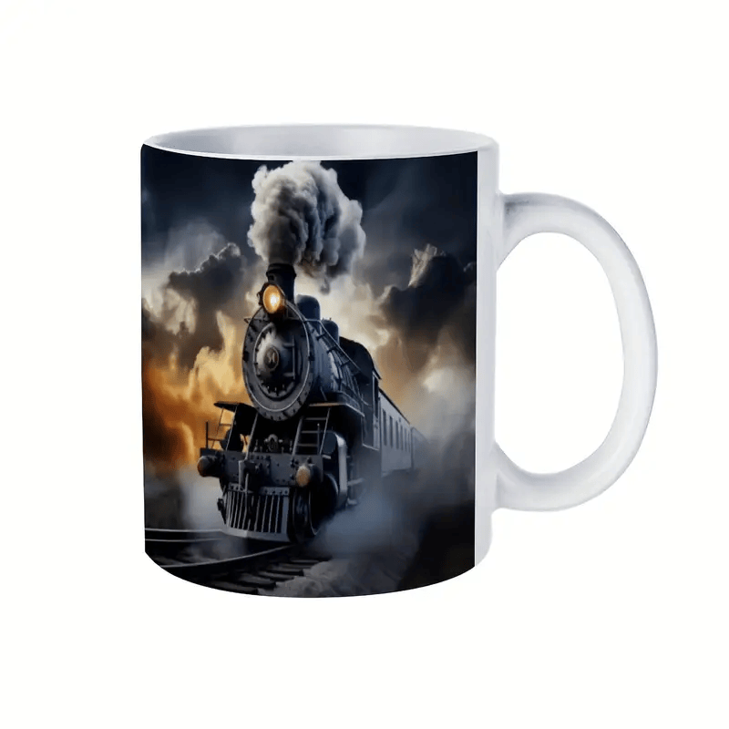 Vintage Steam Train Ceramic Mug Perfect Gift for Christmas and Any Occasion