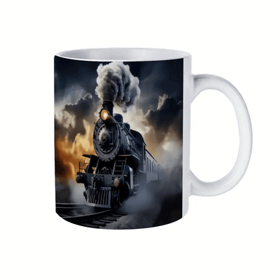 Vintage Steam Train Ceramic Mug Perfect Gift for Christmas and Any Occasion