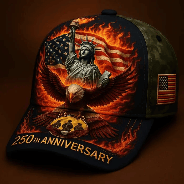 250th Anniversary Patriotic Hat, Statue of Liberty Eagle USA Cap, American Freedom Gift 1776–2026