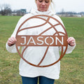 Basketball Metal Wall Art, Metal Sports Decor, Basketball Sign, Basketball Name Sign, Sports Name Sign, Metal Art, Custom Metal, Custom Name