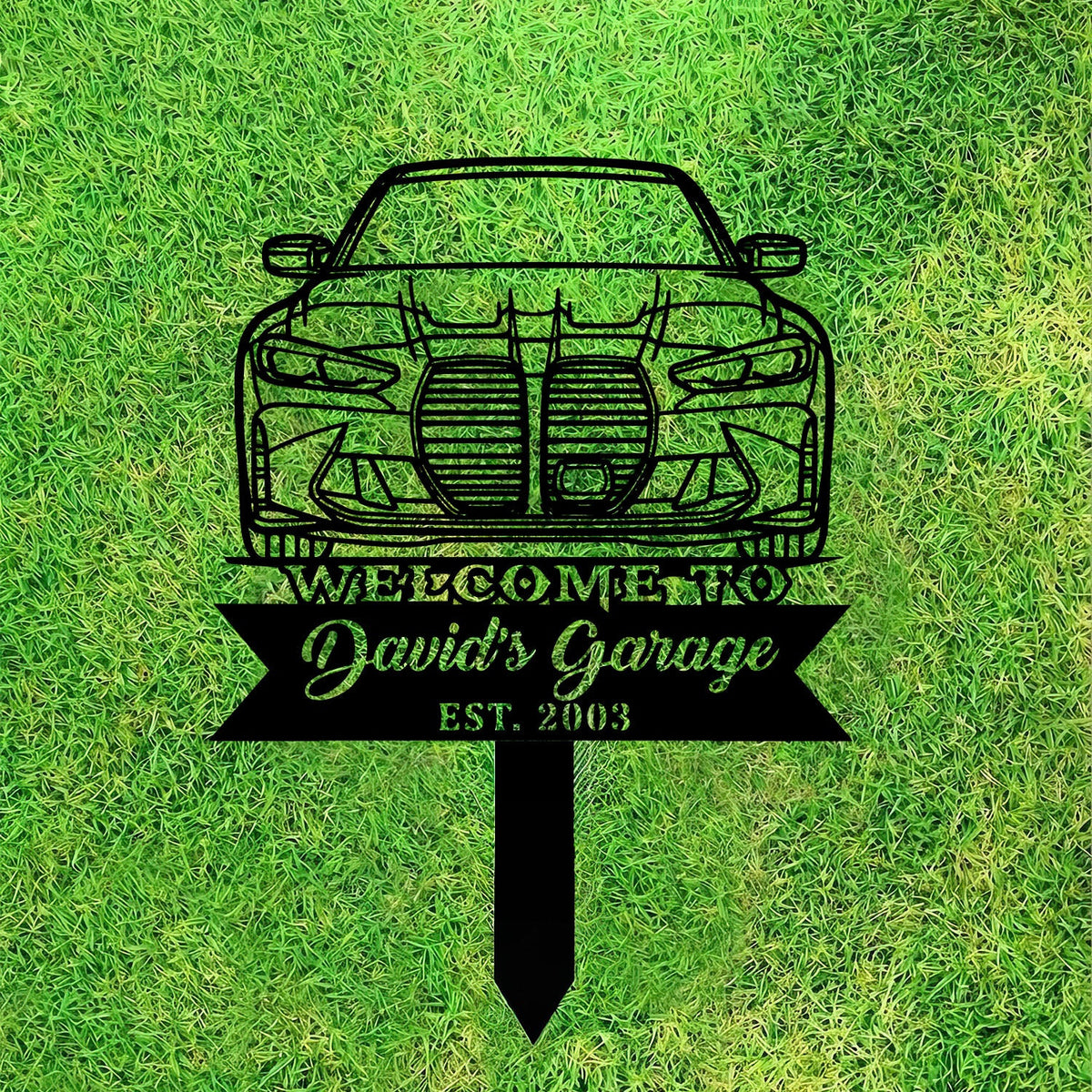 G80 M3 Front Silhouette Metal Wall Art, BMW Custom Car Decor, Personalized Metal Garage Sign, Gift for Men Dad Husband