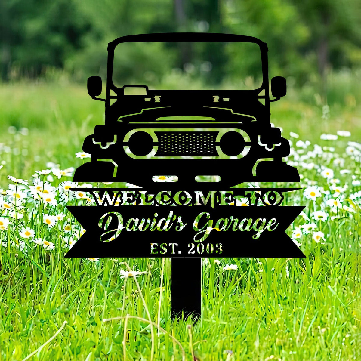 Personalized FJ40 Metal Sign Offroad Truck Wall Art, Custom Car Garage Decor, Land Cruiser Gift for Men Dad Husband