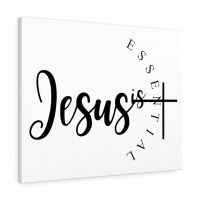 Scripture Canvas Jesus Is Essential Christian Wall Art Meaningful Home Decor Gifts Unique Housewarming Gift Ideas Framed Prints, Canvas
