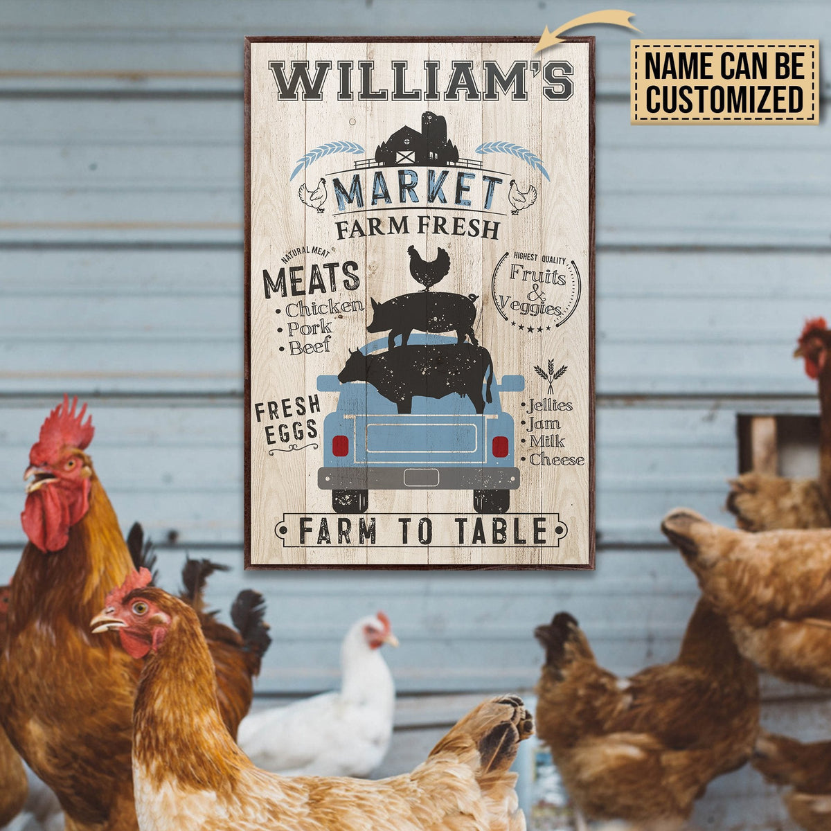 Personalized Canvas Frames Home Decoration Cattle Farm Fresh  Framed Prints, Canvas