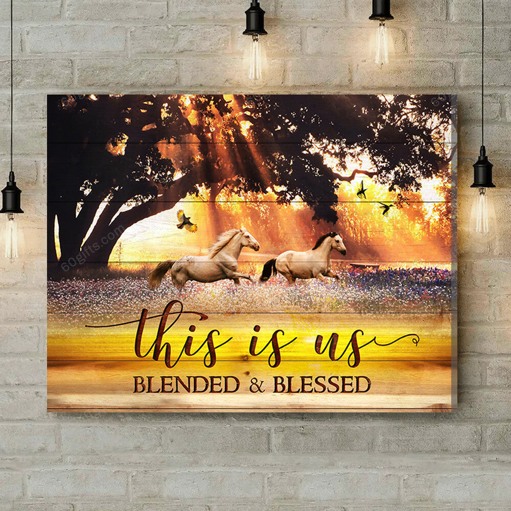 Inspirational & Motivational Housewarming Gift This Is Us Horse Canvas Print Farmhouse Decor