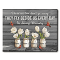 Customized Name Memorial Gifts Those We Love Cardinal Personalized Canvas Print Frames