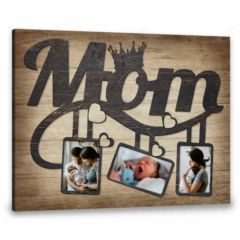 Customized Photo Mother's Day Gift Mom Personalized Canvas Print Frames