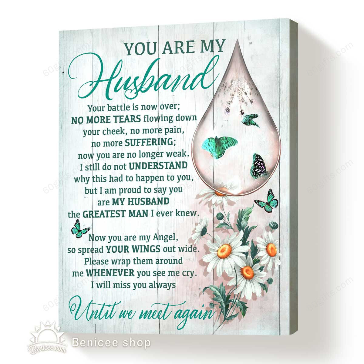 Personalized Name Housewarming Gifts Until We Meet Again Customized Memorial Decor Canvas Print