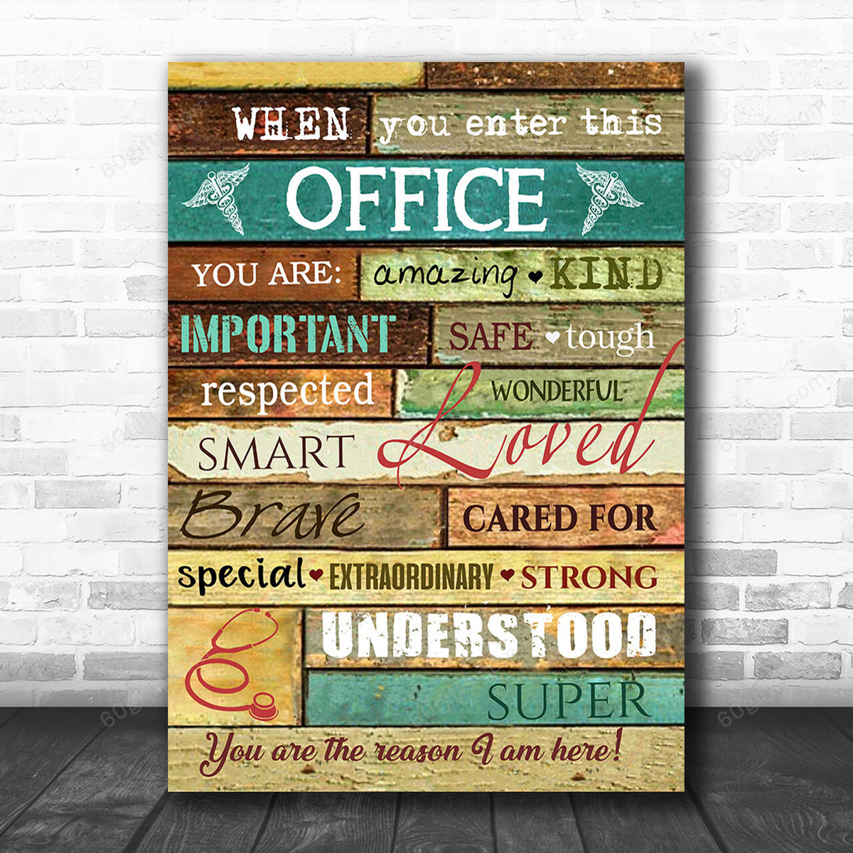Office Sign, Office Desk Decor, Office Space Sign, Coworker Gift Doctor When You Enter This Office Canvas Print Office Decor