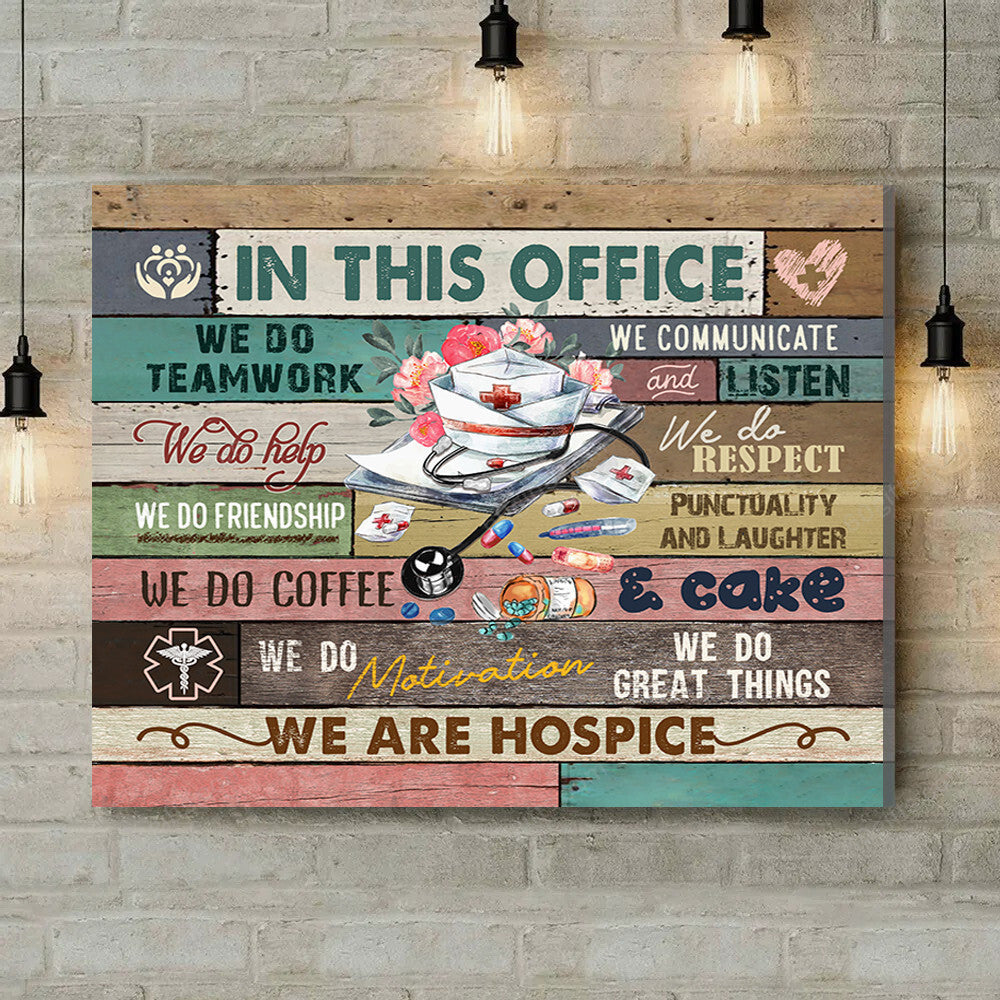Office Sign, Office Desk Decor, Office Space Sign, Coworker Gift In This Office Hospital Canvas Print Office Decor