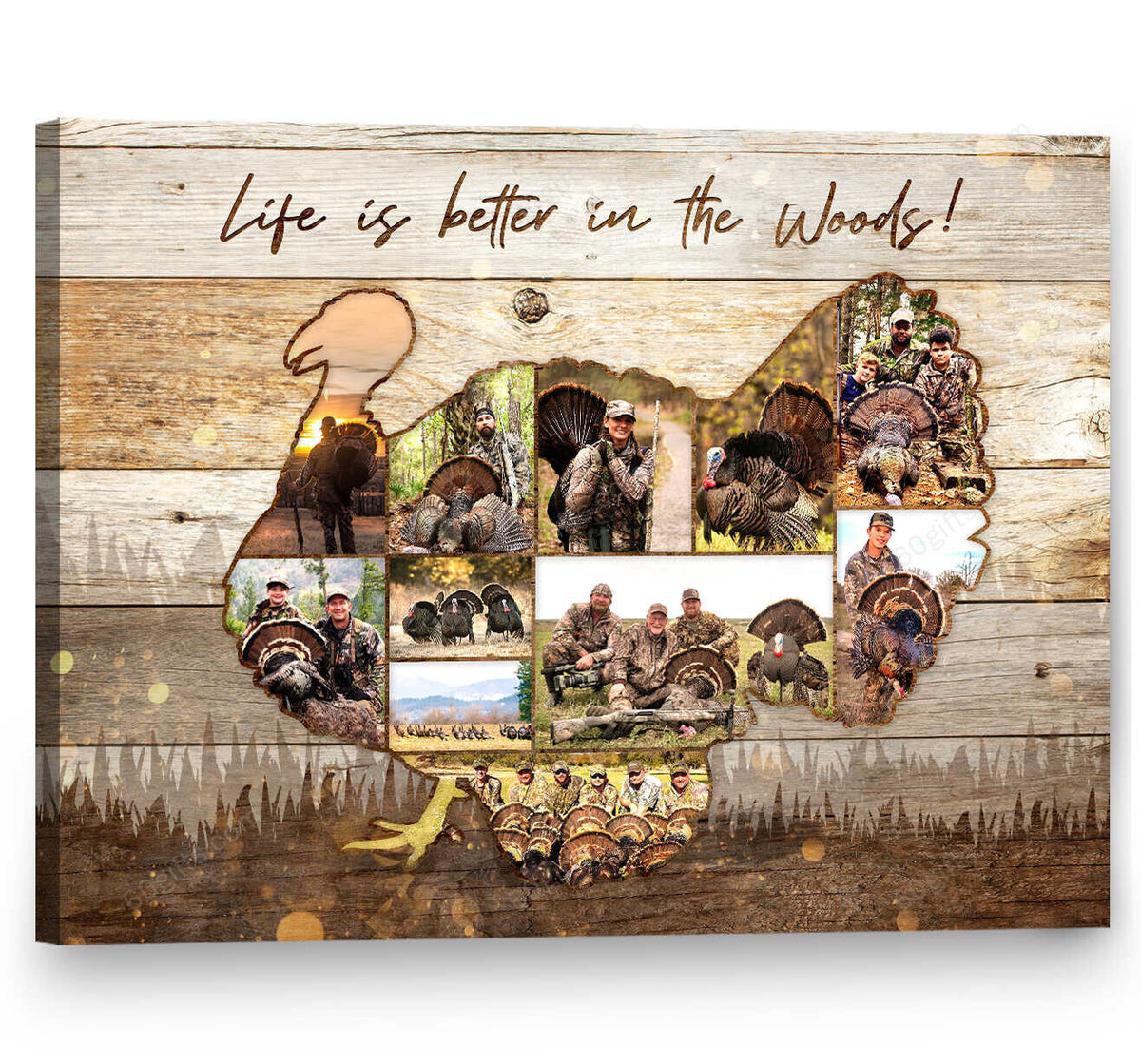 Customized Turkey Photo Collage Canvas Birthday Gift, Family Gift Ideas Personalized Canvas Print Frames