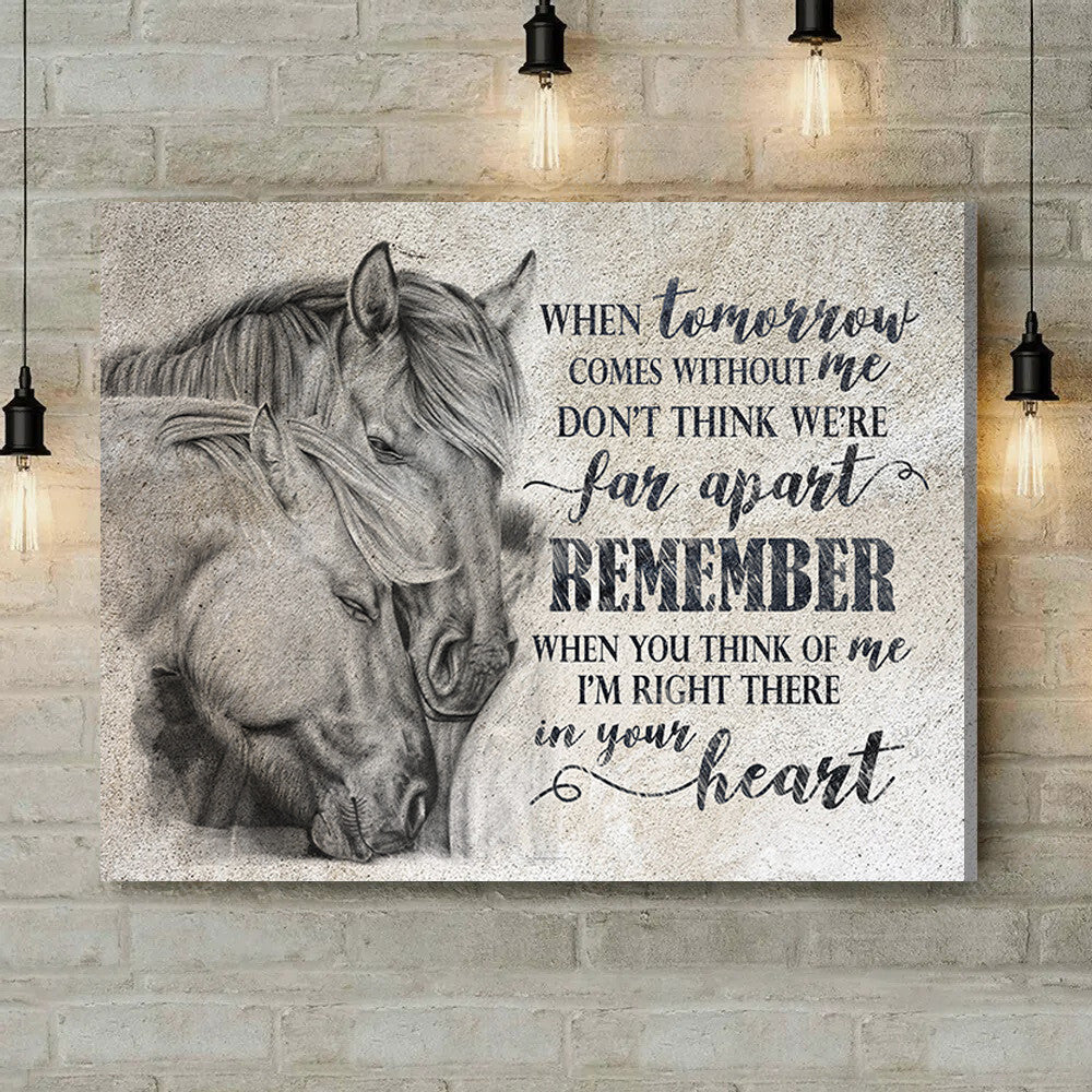 Inspirational & Motivational Housewarming Gift I'm Right Horse Canvas Print Farmhouse Decor