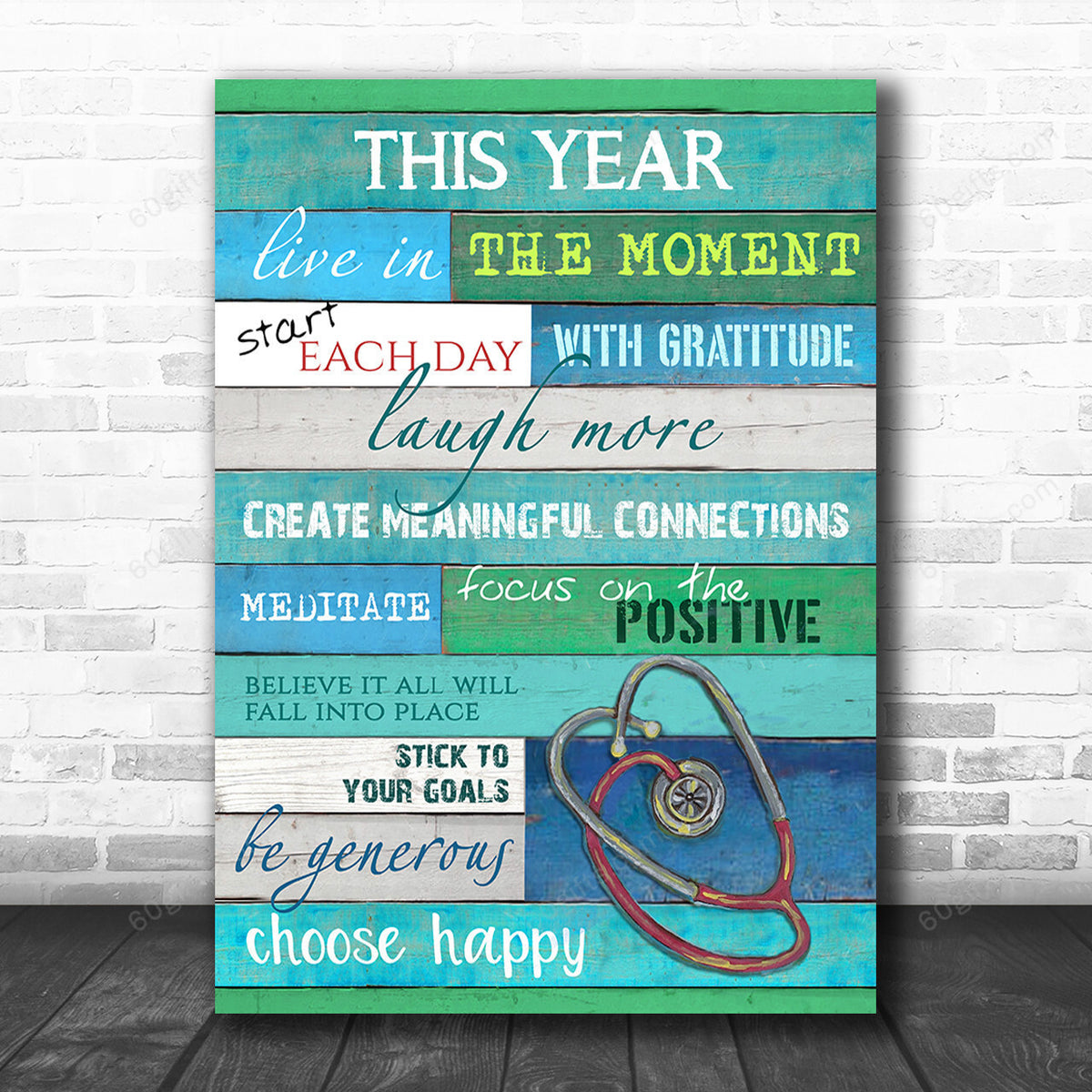 Office Sign, Office Desk Decor, Office Space Sign, Coworker Gift Nurse This Year Canvas Print Office Decor