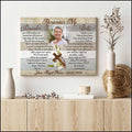 Personalized Photo Housewarming Gifts Remember Me Customized Memorial Decor Cross Canvas Print