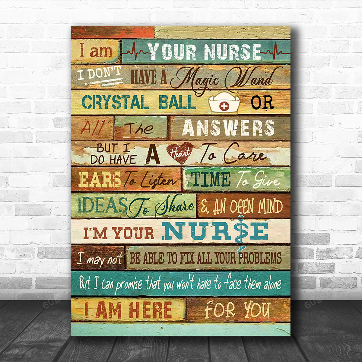 Office Sign, Office Desk Decor, Office Space Sign, Coworker Gift I Am Your Nurse Canvas Print Office Decor