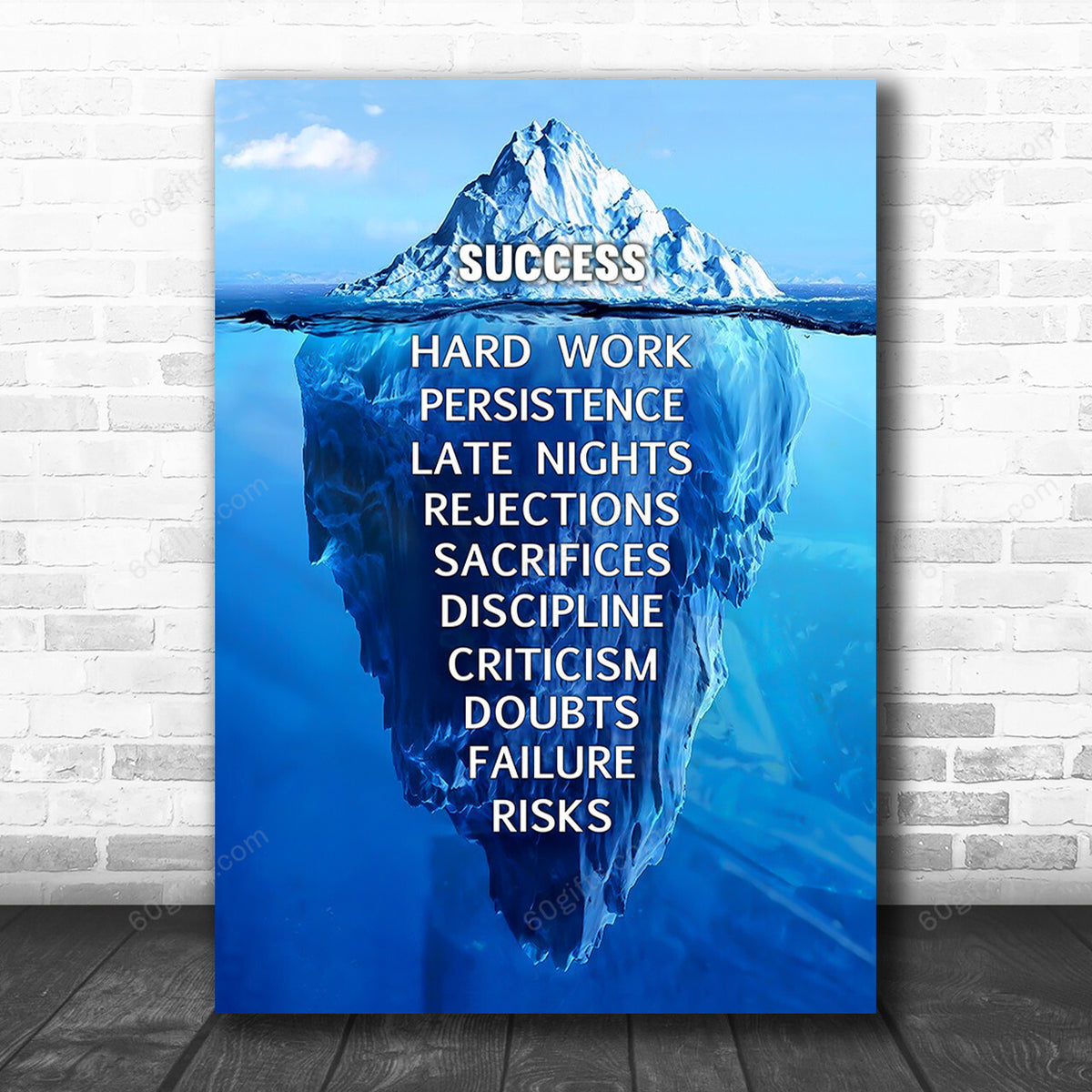 Office Sign, Office Desk Decor, Office Space Sign, Coworker Gift Success Office Canvas Print Office Decor