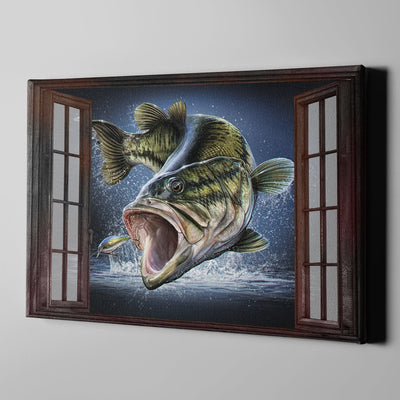 Bass Fishing Canvas Print Frames Canvas Print Frames Painting