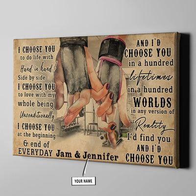 Personalized Home Gym Decor Couple Lovers Canvas Print Frames Canvas Print Frames Painting