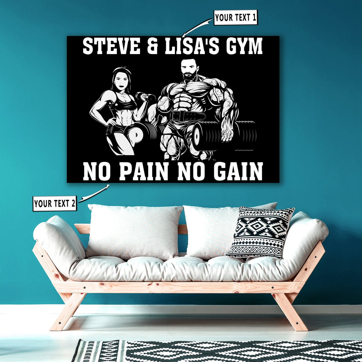 Personalized Couple Photo Home Gym Canvas Print Frames Canvas Print Frames Painting