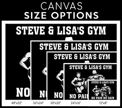 Personalized Couple Photo Home Gym Canvas Print Frames Canvas Print Frames Painting