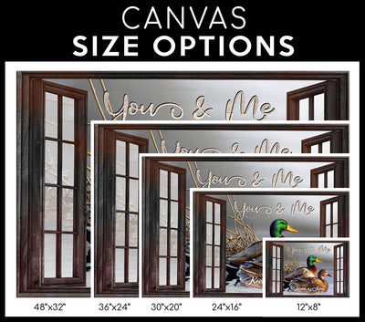 Personalized Hunting Couple Duck Hunting Canvas Print Frames Canvas Print Frames Painting