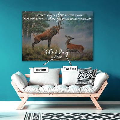 Personalized Hunting Couple Canvas Print Frames Canvas Print Frames Painting
