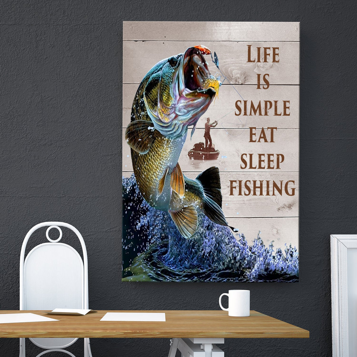 Fishing Life Bass Fishing Single Canvas Print Frames Canvas Print Frames rectangle
