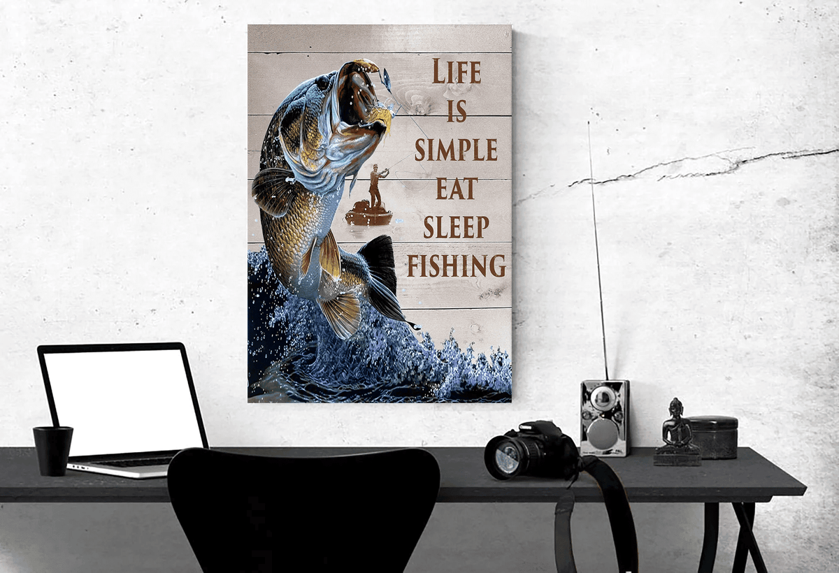 Fishing Life Bass Fishing Single Canvas Print Frames Canvas Print Frames rectangle