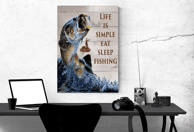 Fishing Life Bass Fishing Single Canvas Print Frames Canvas Print Frames rectangle