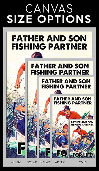 Fishing Partners For Life Canvas Print Frames Canvas Print Frames Gift For Dad