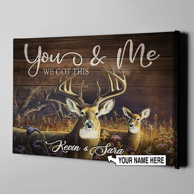 Deer Couple Hunting Deer Lovers Canvas Print Frames Canvas Print Frames Painting
