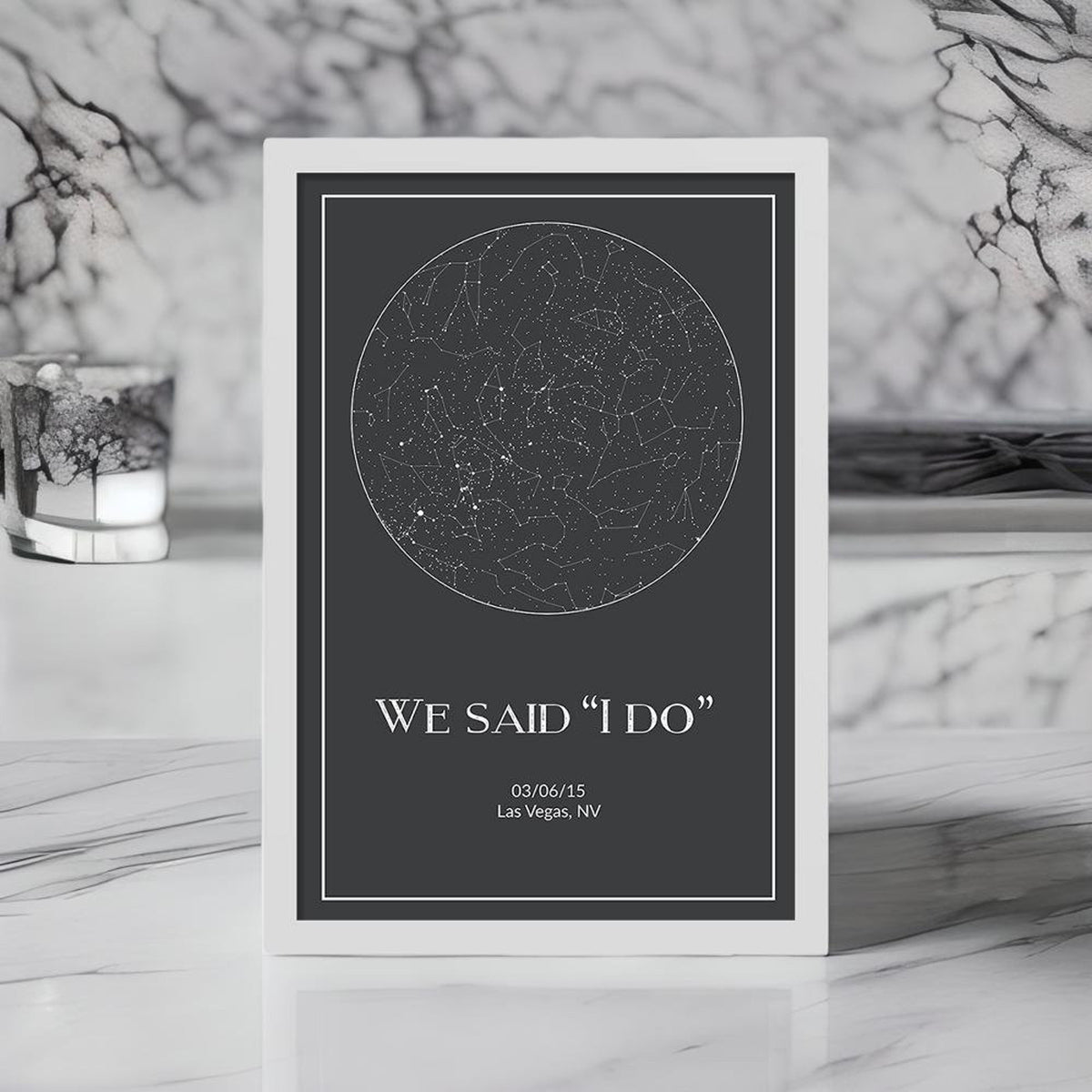Aeticon Canvas Custom Star Map, Night Sky Print, Star Map Poster, Wedding Gift, Constellation, Wedding Anniversary Gift, Personalized Gift, Engagement Gift