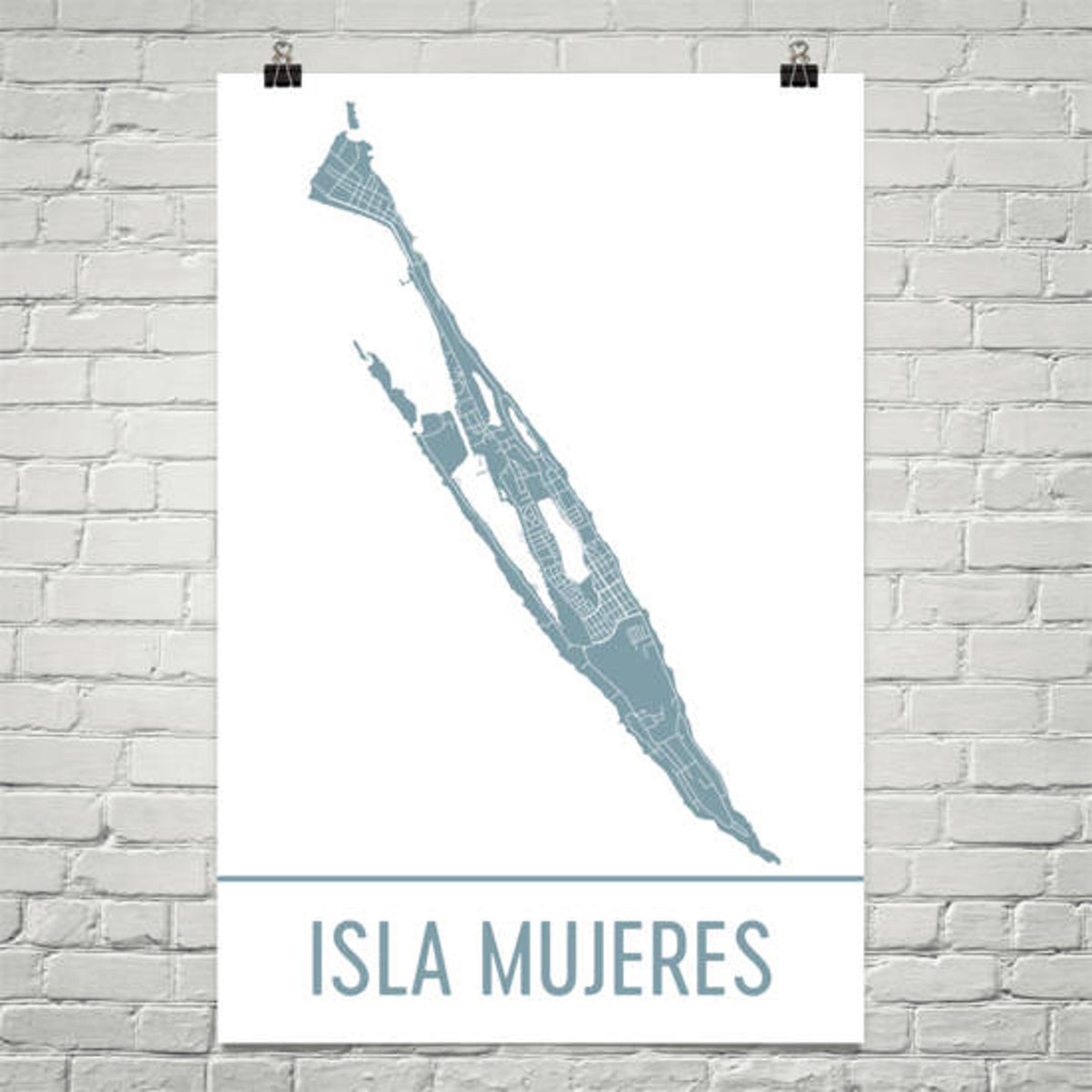 Aeticon Canvas Isla Mujeres Map, Isla Mujeres Art, Isla Mujeres Print, Isla Mujeres Mexico Poster, Cancun, Mexican Gifts, Map of Mexico, Poster, Wedding