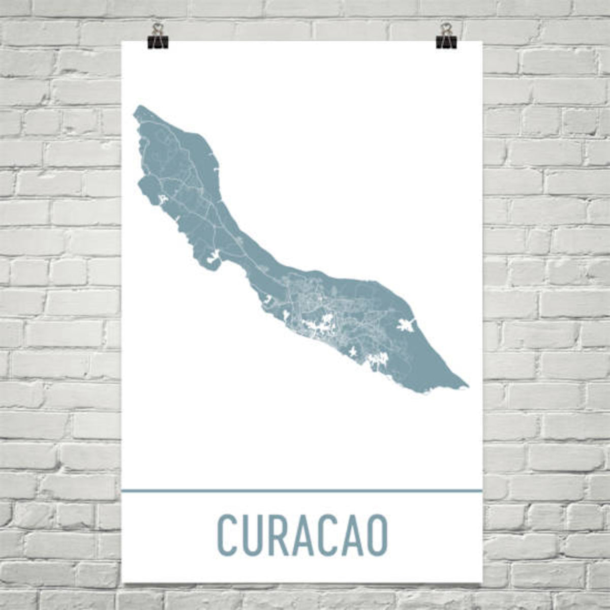 Aeticon Canvas Curacao Map, Curacao Art, Curacao Print, Curacao Island Poster, Curacao Resorts, Curacao Gifts, Map of Curacao, Caribbean, Curacao Wedding