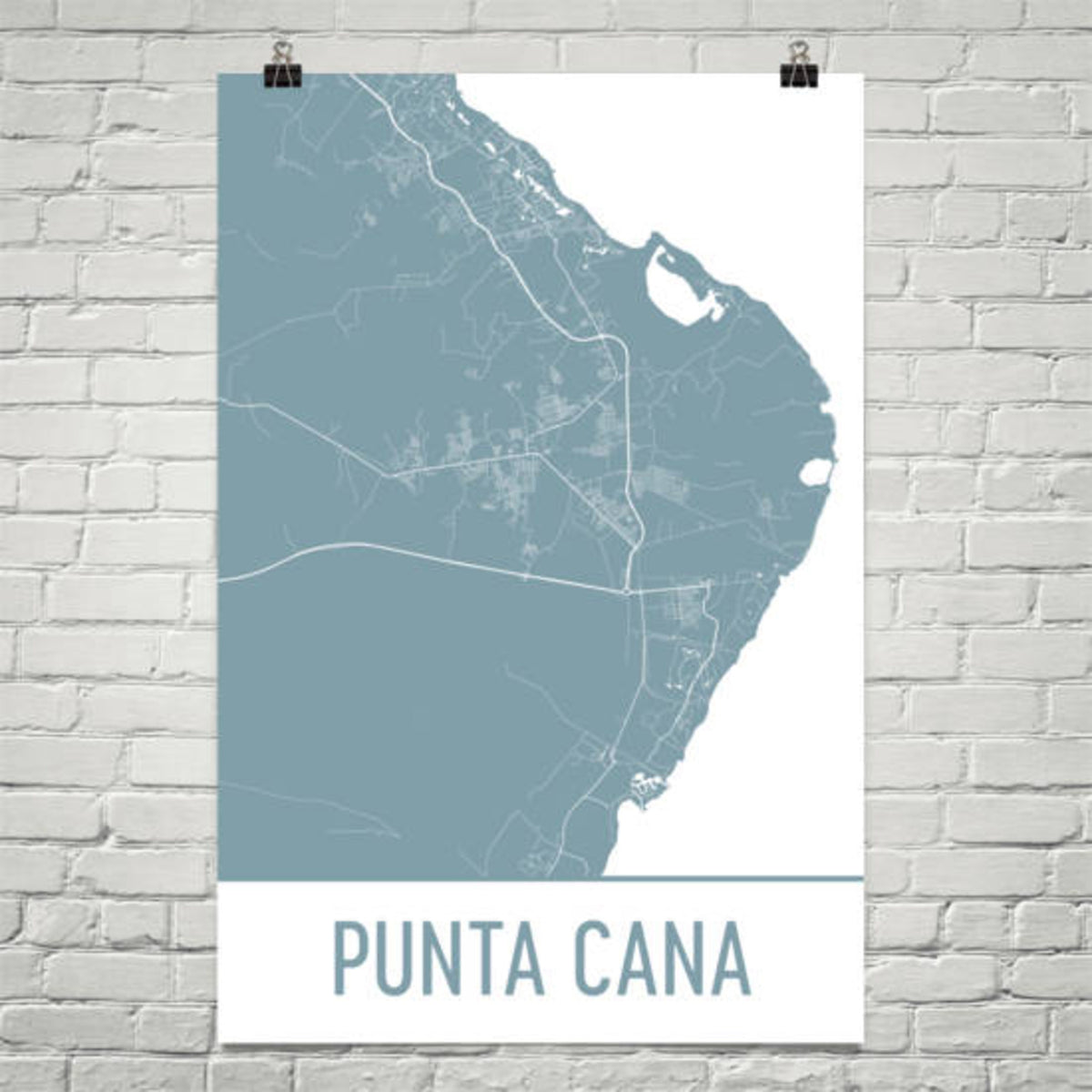 Aeticon Canvas Punta Cana Map, Punta Cana Art, Punta Cana Print, Punta Cana Poster, Dominican Wall Art, DR Gifts, Destination Wedding, Honeymoon