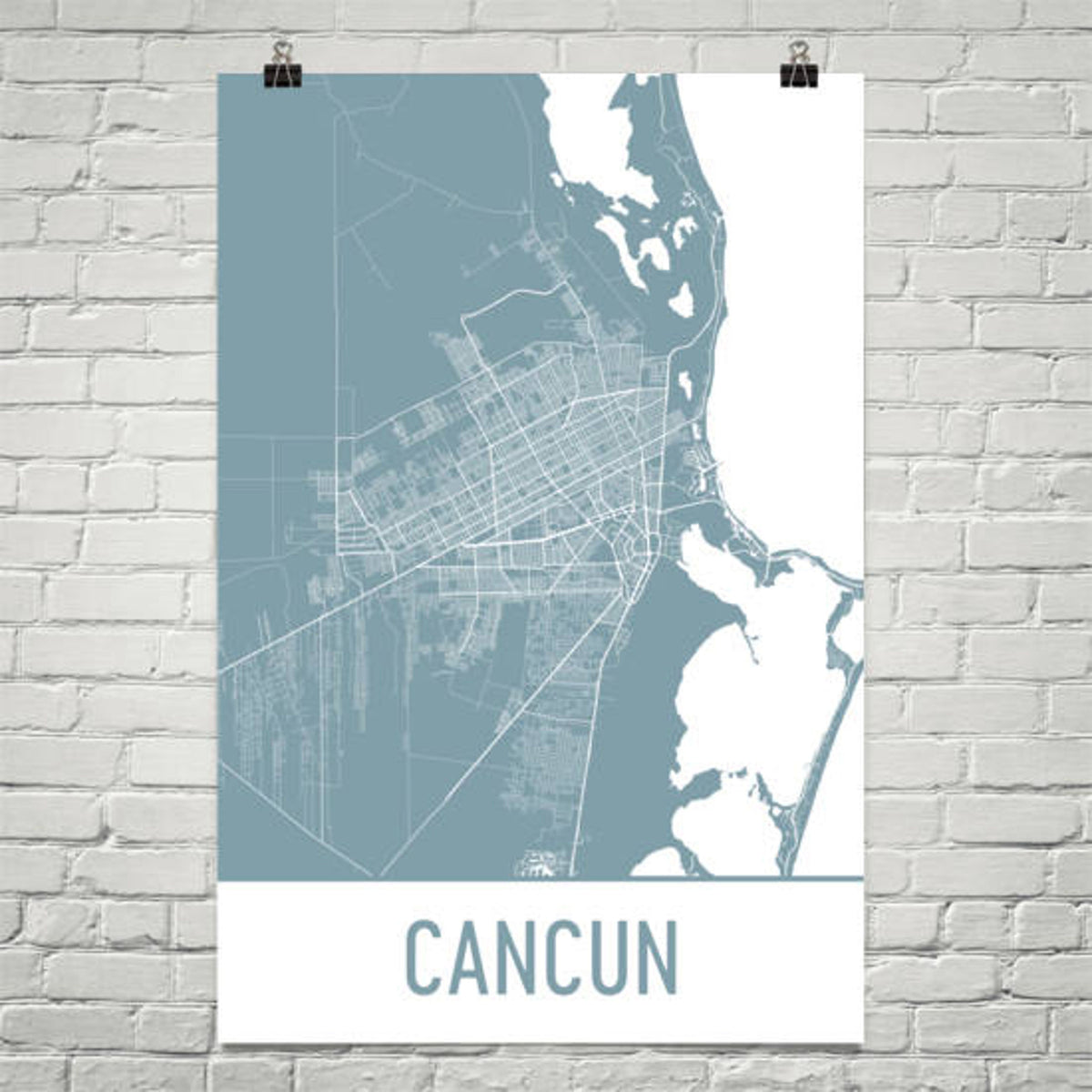 Aeticon Canvas Cancun Map, Cancun Art, Cancun Print, Cancun Mexico Poster, Cancun Resorts, Mexican Gifts, Map of Mexico, Mexico Poster, Mexican Wedding