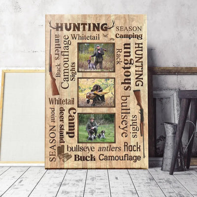 Personalized Canvas Prints, Custom Photo, Best Deer Hunter Gifts, Hunting Gifts, Gifts For Husband, For Dad, For Boyfriend Canvas